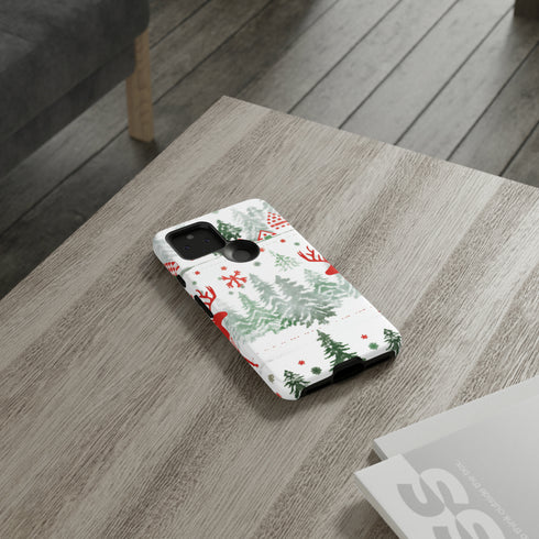 Nordic Christmas Print - Impact Resistant Phone Case